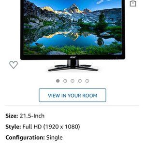 Acer G226HQL 22 Inch Screen LED Monitor